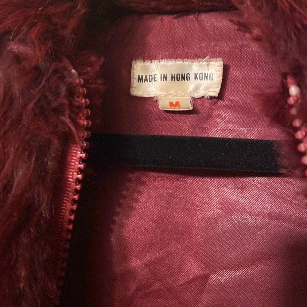 Used size: Medium Rabbit fur bomber jacket - Picture 4 of 4